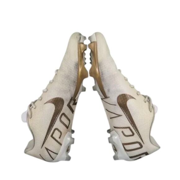 Nike Shoes Mens 13 Football Cleats Vapor Edge 360 White Gold Sport Athletic Low main image 11